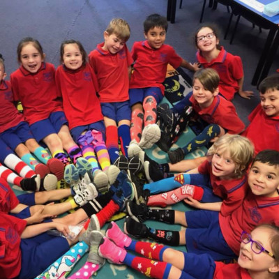 Crazy Socks at St Pius X! image